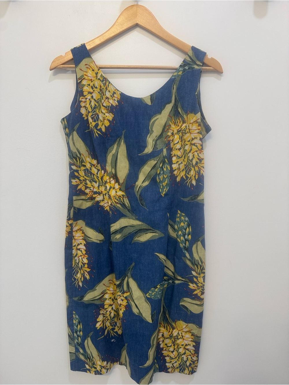 Reyn Spooner Vintage Dress Womens S Cotton Ginger Floral Hawaiian Sheath